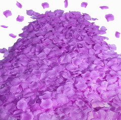 1500PCS Pink Rose Petals Silk Rose Petals for Romantic Night for Her Set Wedding