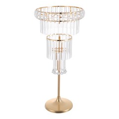 4-Tier Wedding Flower Stand Gold Acrylic Wedding Centerpieces Vases Table Decor
