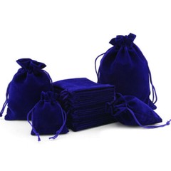25 Pcs Lint Drawstring Pouch Jewelry Bag Ring Party Wedding Gift Bag Set