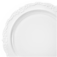 » OCCASIONS » 150 Piece set (25 Guests)-Vintage Wedding Plastic Plates & cutl…