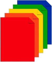 8.5×11 inches, Re-Entry Red, Orbit Orange, Solar Yellow, Gamma Green, Blast…