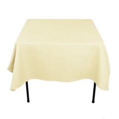 5 Square Tablecloths 60″x60″ Inch Polyester Overlay Banquet Party 23 COLORS USA