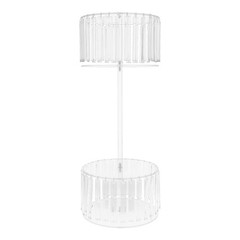 30*75cm Acrylic Flower Rack,2-tier Flower Stand With Hanging Pendants Forwedding