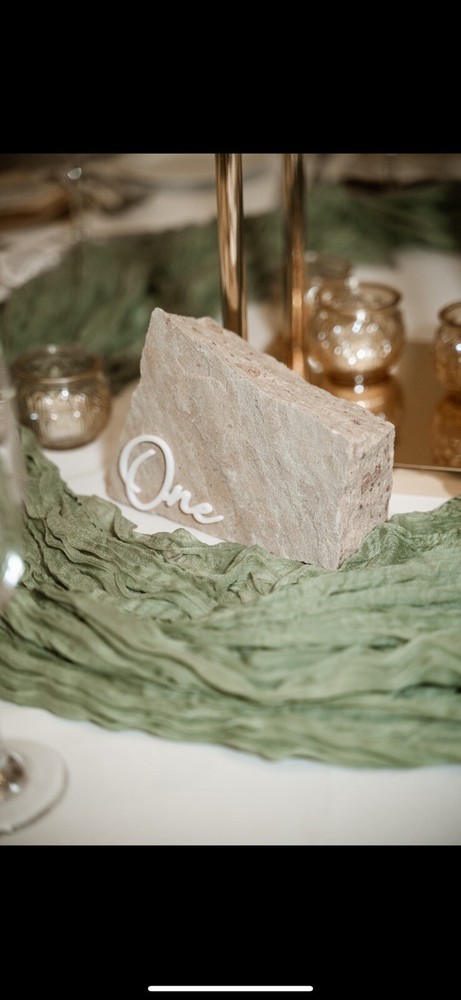 Wedding Table Numbers Acrylic Pink Desert Stone Arizona
