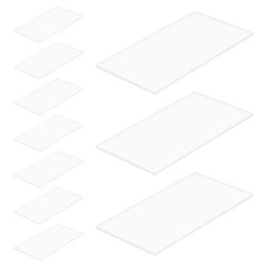 30Pcs Transparent Acrylic Name Card Holders for Wedding and Party Table Display