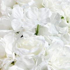 100cm Artificial Rose Flower Row Wedding Wall Floral Arrangement Backdrop Decor