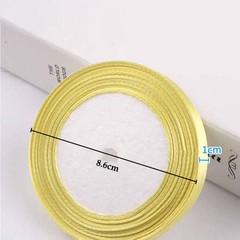 10mm Width Premium Satin Ribbon For Gift Wrapping Multicoloured 22 Metres Rolls