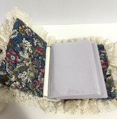 Handmade Fabric Lace Picture Album 4″x6″ Photo Ribbon Floral For A Special Gma