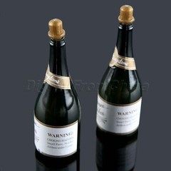 Plastic Champagne Bubble Bottle Wedding Supplies Party Favors Decor 9.2*3cm D6FC