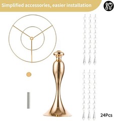 Modern 10-Piece Crystal Stand for Wedding Centerpieces