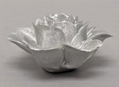 Ceramic Flower Decorative Silver 2.25″Diameter 1.25″Tall Set of 12