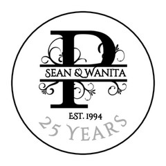 Monogram Favor Labels 5 Sizes Personalized Custom Wedding Anniversary Other