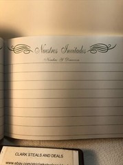 Hispanic Wedding Guest Book W/ Picture Frame