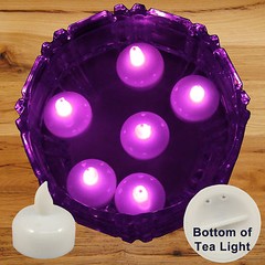 36 Flameless Floating LED tealight Candle Battery operated Pink tea lights