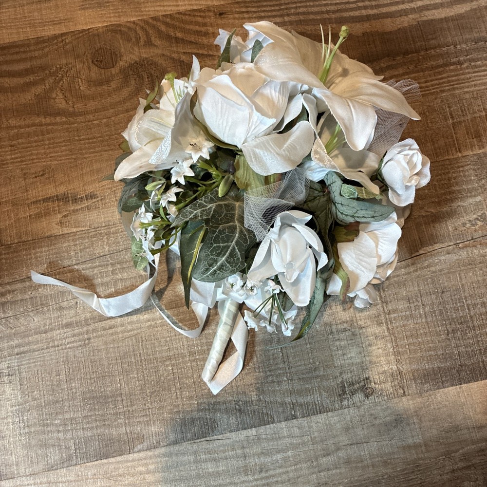 silk wedding bridal flower bouquet