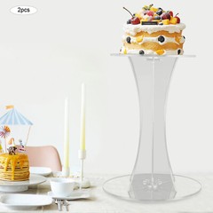 60cm Acrylic Vase Stand Clear Flower Rack For Party Wedding Venue Decor Roadlead