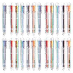 Easter Basket Stuffers 24 PCS Ballpoint Pens for School 6-in-1 Colored Pens
