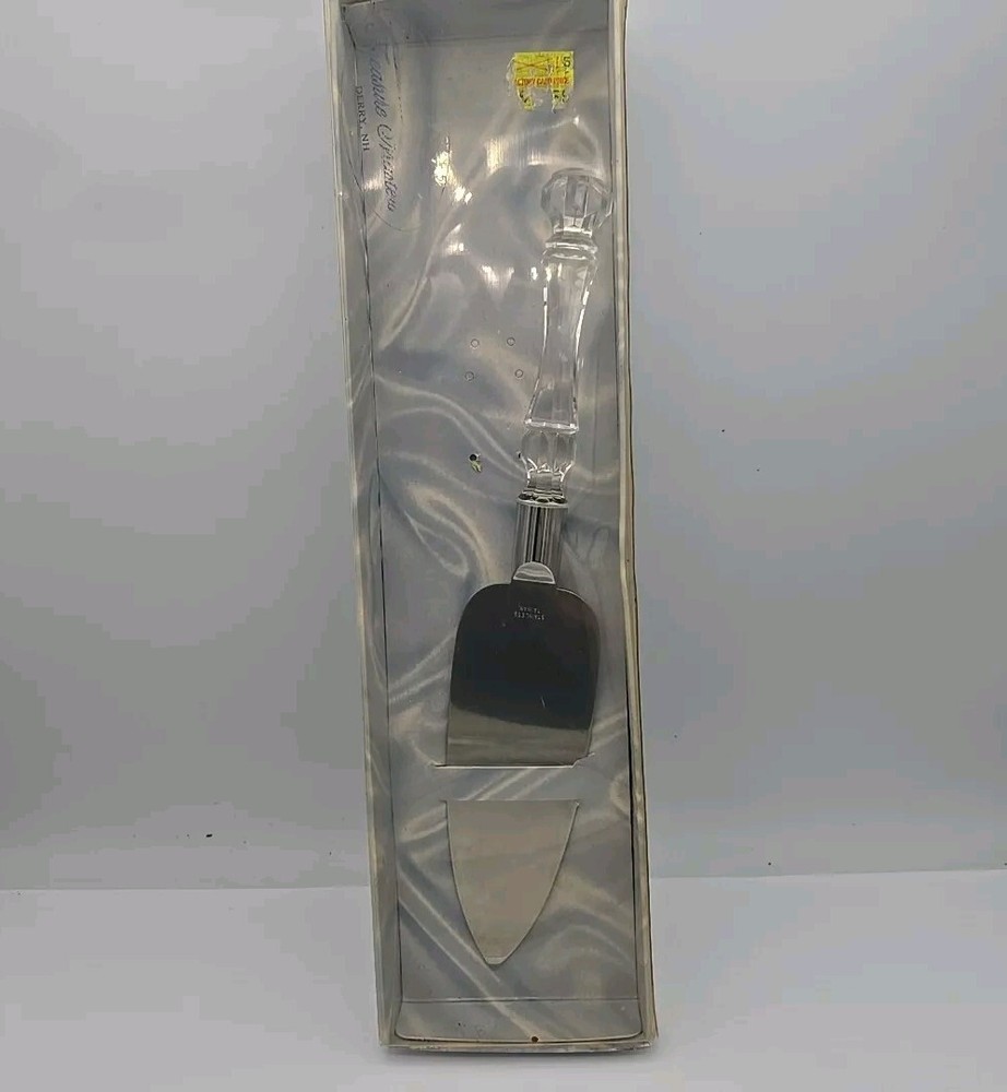 Treasure Masters Wedding Pie Cake Slicer Server Clear Handle Vintage
