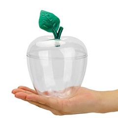 Large Clear Apple Container, Apple Shaped Candy Toy Filling Clear(1 Pack)