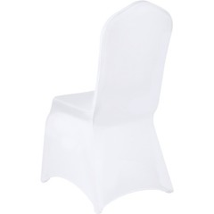 Uimoso 50PCS White Stretch Spandex Chair Covers for Events, Weddings, and Dining