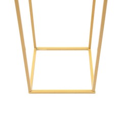 Gold Metal Flower Stand Rectangular Rack For Wedding Table Centerpieces Decor