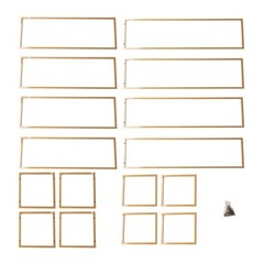 5ft GOLD Tall Rectangular Double Frame Table Top Stand Wedding Party Events