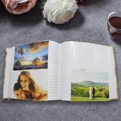 Holoary Photo Album 4 x 6 200 Photos 2 Pictures Per Page, Memo Writing Area f…
