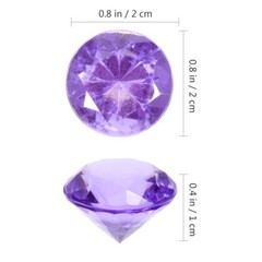 100pcs plastic gems Simulation Diamond clear acrylic diamonds Colorful