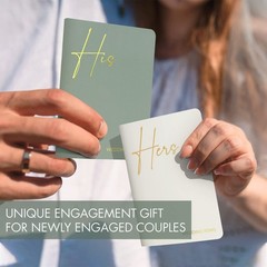 Elegant Vow Books With Gold Foil Lettering For Your Wedding – sage-cream