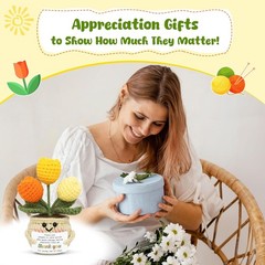 OASSIE Thank You Gifts for Women Mini Tulip Crochet for Teacher