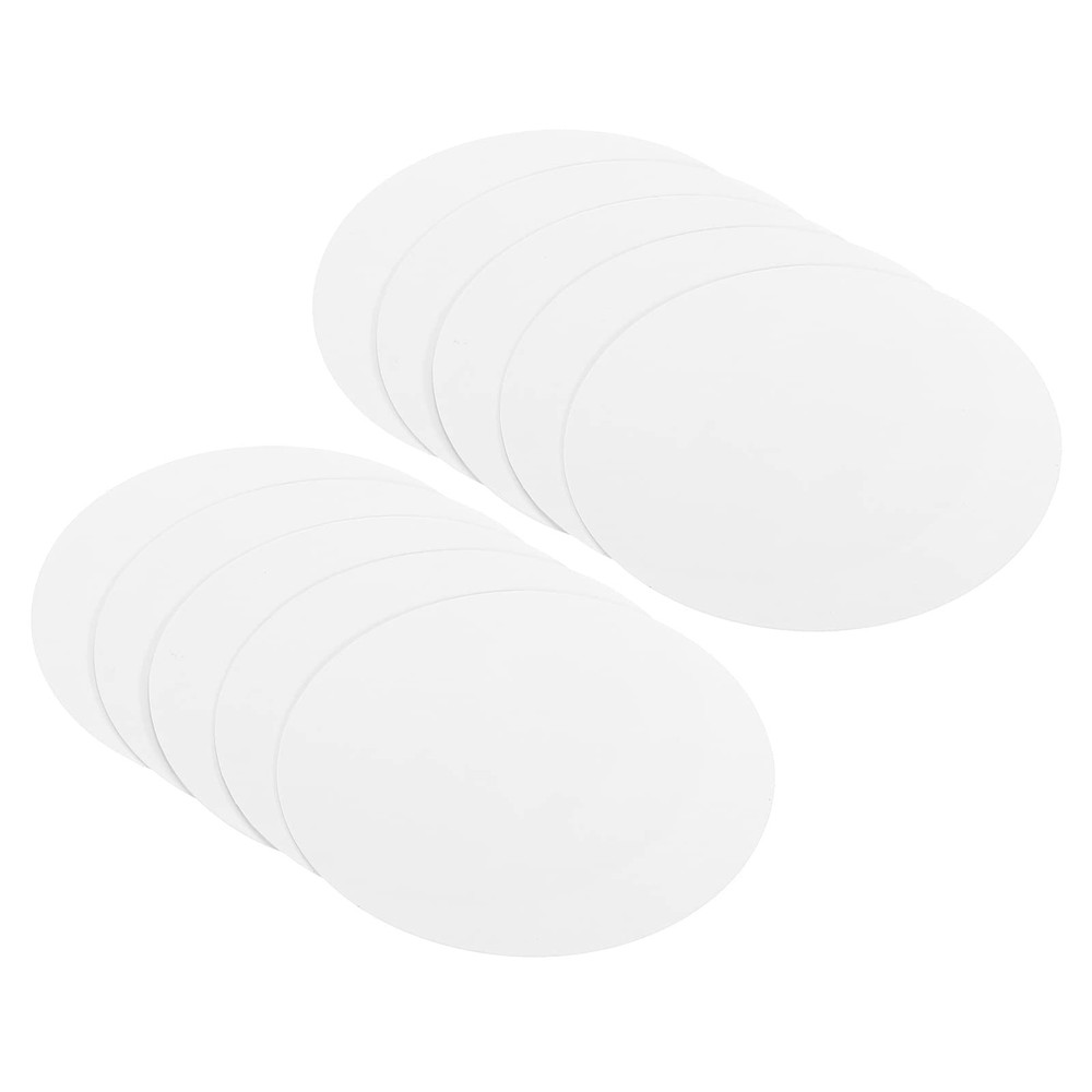 PATIKIL 3.9-inch Round Cardboard Paper, 50 Pcs Blank Disc 3.9-inch, White