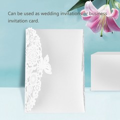 10Pcs/Set European Style Carved Personalized Business Wedding Invitation Ca
