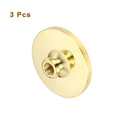 50mm Blank Wax Seal Stamp, 3 Pack Round Sealing Wax Stamp Vintage Brass Head