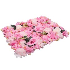 12* Artificial Flower Wall Silk Rose Dahlia Greenery Backdrop for Wedding Party
