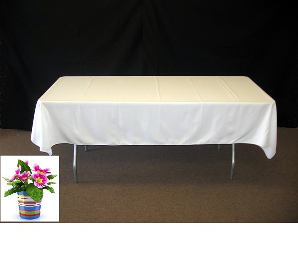 10 Pc 60″X120″ Inch Rectangular Polyester Table Cloth For Wedding party Catering