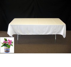 10 Pc 60″X120″ Inch Rectangular Polyester Table Cloth For Wedding party Catering