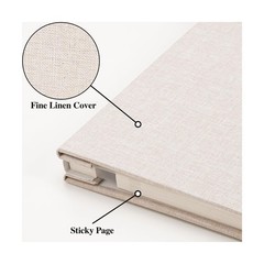 Vienrose 9.84×9.06 Inch Small Self-Adhesive Photo Album Linen C… FAST USA SHIP