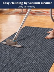 3X10ft Runner Rugs with Rubber Backing, Non Slip Indoor Outdoor Carpet Runner…
