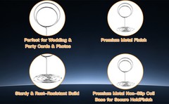26PCS Mini Table Number Holders,Place Card Holder – Photo Holders for Tables,