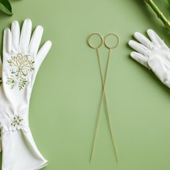 100 Pcs Flower Decoration Set Wedding Place Card Holders Buffet Label