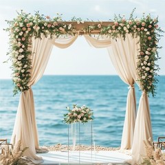 Wedding Arch Draping Fabric 31.4”X20FT Sheer Backdrop Curtain 1/4Panels forParty