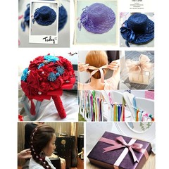 22 Metres Roll 10mm Width Ribbon Premium Sided Satin Ribbon Gift Wrap Decoration