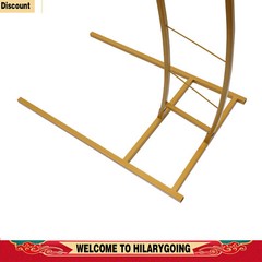 6.5ft Metal Crescent Moon Arch Wedding Party Plant Climbing Backdrop Stand Rack