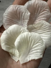 2000 Pcs Artificial Fake Rose Petals Milky White Love Silk Valentines Day Cute