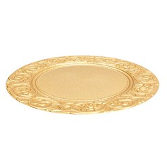 100PCS Gold Charger Plates 13 in Round Plastic Gold Chargers for Dinner Plates