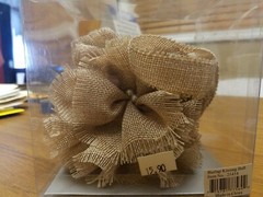 Burlap And Pearl Kissing Ball by Hortense B. Hewitt, Wedding Kissing Ball