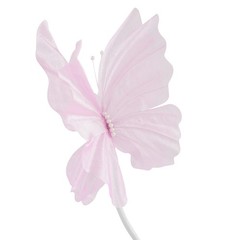 2 Pack Realistic Artificial Butterfly Decoration with Standing Base for Wedding