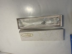 Wedding Certificate Holder Engraved Silver Plated Tube “Cherished Bouquet”