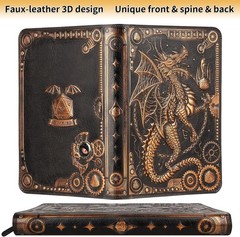 Card Binder 9 Pocket, 3D PU Leather Album with Zipper, 360 Side Loading Pocke…