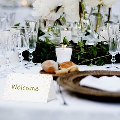 100Pcs Paper Place Cards for Wedding Table Setting Assorted Color Elegant Design